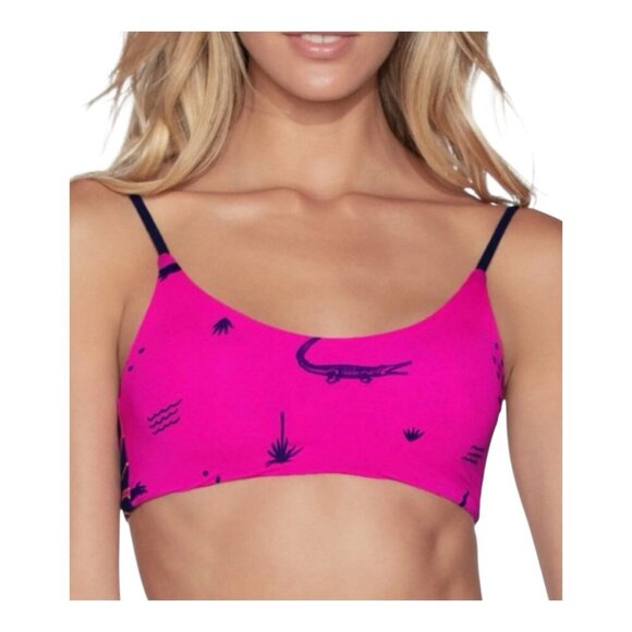 Maaji Croco Lanai Bralette Reversible Bikini Top Size Small NWT - Picture 2 of 4